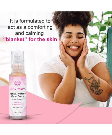 Lotus Moon Peptide Hydration Water Cream - Argireline Infused Clean & Cruelty-Free Skincare | 1.7 fl oz (50 ml) - Shop Internationally - Buy Online on GoSupps.com