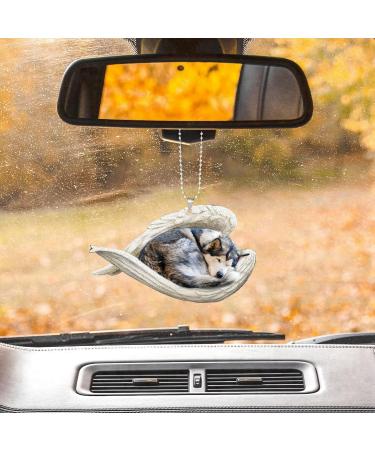 Buy Lidssacde Pet Necklace with Sleeping Dog Trailer - Sweet Angel Gift for Animal Lovers - Unique Gifts for Boys & Girls - Durable Khaki Chain - Buy Online on GoSupps.com