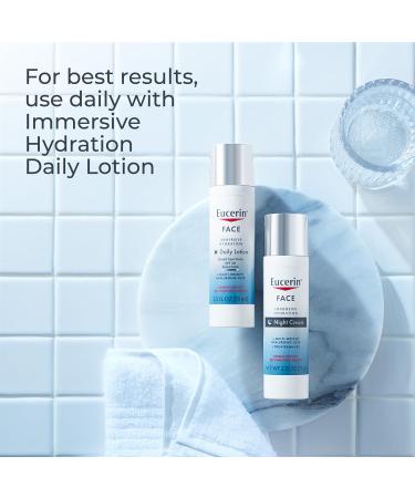 Eucerin Face Immersive Hydration Night Cream - Hyaluronic Acid & Provitamin B5 Anti-Aging Moisturizer for Smooth Skin 2.5 Oz - Shop Internationally Today - Buy Online on GoSupps.com