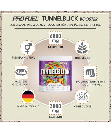 Buy Vegan Pre-Workout Booster Gummies - 2x440g Acid Fruit Flavors - Citrulline Arginine Taurine Caffeine & Guarana - 20 Portions - International Shipping - Buy Online on GoSupps.com