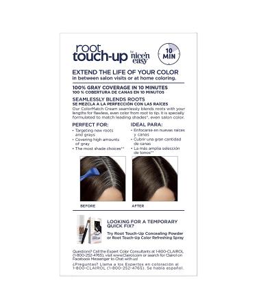 Clairol Root Touch-Up Nice'n Easy Permanent Hair Dye - 2 Black Pack of 2 - Buy Online on GoSupps.com