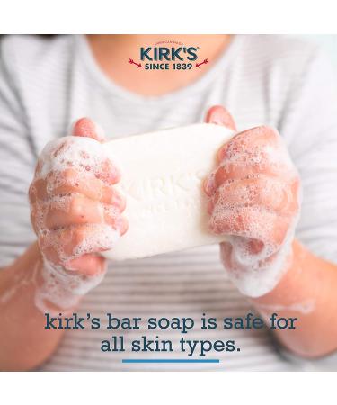 Castile Bar Soap by Kirk's - Vegan Coconut Oil Soap for Sensitive Skin | 24 Pack | Original Fresh Scent - Buy Online on GoSupps.com