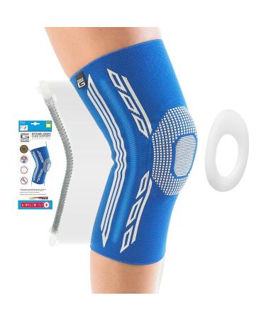 Neo-G Compression Knee Sleeve with Silicone Patella Cushion and Spiral Stays for Basketball Hiking Crossfit Workout Knee sleeves Running - Sports Knee Compression Sleeve - Airflow Plus XL X-Large