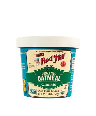 Bob's Red Mill Organic Gluten Free Oatmeal Cup - Classic 1.8 oz (Pack of 12) - Buy Online on GoSupps.com
