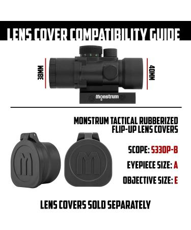 Monstrum S330P 3X Prism Scope in Black - High Quality Optics for Precision Shooting - Buy Online on GoSupps.com