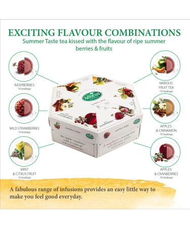 Acorus Summer Taste Tea Set | Natural Fruit Tea Gift Set | 6 Flavors | 60 Tea Bags | Premium Tea Range | International Shipping Available - Buy Online on GoSupps.com