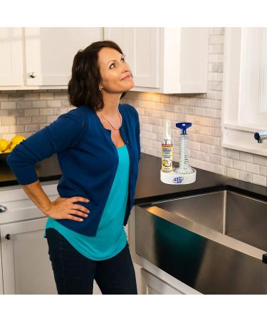 Sani Sticks SANI 360 Garbage Disposal Cleaner Kit - Lemon Scent, 10 oz Foam Bottle with Brush and Tray - 8 to 10 Uses - Buy Online on GoSupps.com