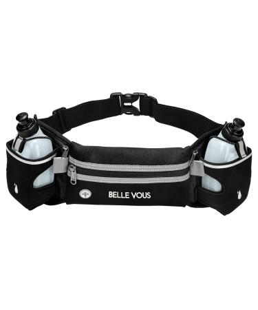 Adjustable running belt with hip pocket and 2 x 300 ml water bottles Not applicable
