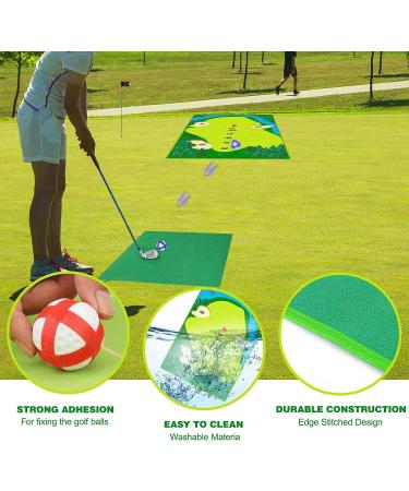 XANGNIER Golf Chipping Game Set with 20 Stick Golf Balls - Giant Size for Adults & Family Indoor/Outdoor Fun | Includes Chipping Mat | Sport & Outdoor Play Toy - Buy Online on GoSupps.com