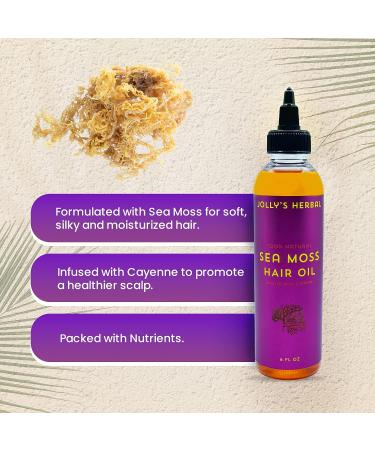 Jolly's Herbal Sea Moss Hair Oil - Growth & Scalp Oil with Cayenne | Best for Hair Growth - Buy Online on GoSupps.com