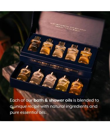 Aromatherapy Associates Ultimate Wellbeing Bath & Shower Oil Set - 10 Premium Oils in Decorative Gift Box - Buy Online on GoSupps.com