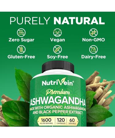 Nutrivein Premium Irish Sea Moss Capsules, Berberine Supplements, and Ashwagandha Supplements Bundle: High-Absorption Berberine Hcl, Ashwagandha Root Extract, & Sea Moss for Digestion & Daily Balance - Buy Online on GoSupps.com