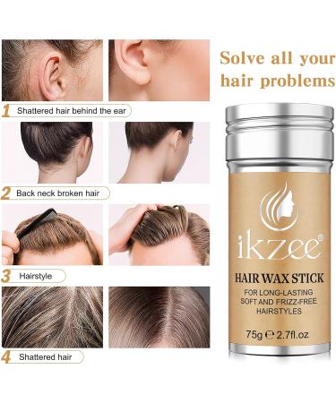 Oil Base Mask Hair Wax Stick 75g Hair Gel and 3pcs Hair Brush KitDouble Edge Comb Wigs Edge Control Slick Stick Non-Greasy Styling Pomade and Tail Comb - Buy Online on GoSupps.com