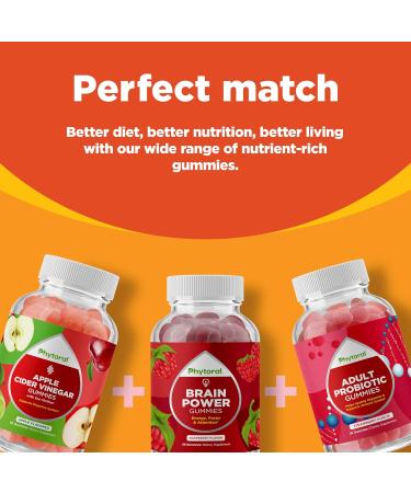 DHA Omega 3 Gummies for Adults - Delicious Chia Seed for Brain Omega 3 6 9 Supplement for Inflammation Energy & Insulin - Vegetarian Essential Fatty Acid Supplements for Immune Support - 60 Chews - Buy Online on GoSupps.com