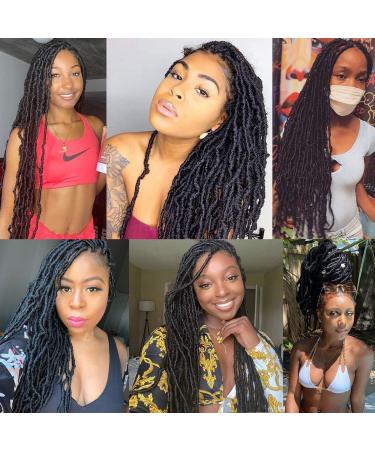 ZRQ 24 Inch Ginger Soft Locs Crochet Hair - 6 Packs Pre-looped Goddess Locs Curly Wavy 350 Crochet Locs. Synthetic Copper Red Afro Roots Dreadlocks Hair Extensions - Buy Online on GoSupps.com