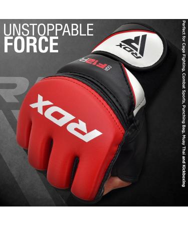 RDX Professional MMA Gloves - Maya Hide Leather Sparring & Kickboxing Gloves for Men | XL Red - Perfect for Martial Arts & Muay Thai Training - Buy Online on GoSupps.com