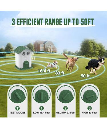 Jewyow Anti-Bell Device - 50ft Ultrasound Dog Repeller for Outdoor Use | 3 Frequencies & LED Display | Dog Bark Deterrent for Medium & Small Dogs | Ideal 9V Battery Powered Solution - Buy Online on GoSupps.com