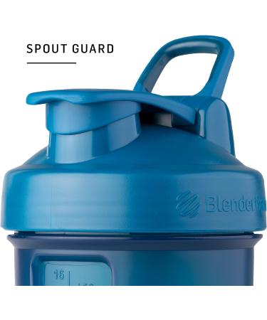 BlenderBottle Prostac Pro - 650ml Shaker Bottle with Tablet Organizer & Protein Powder Storage - Black V2 - Buy Online on GoSupps.com