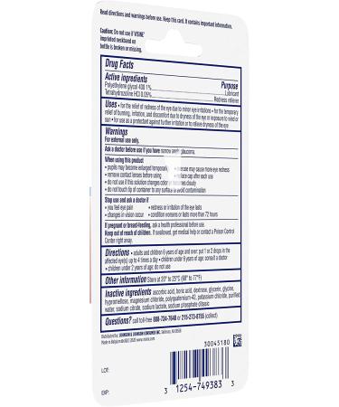 Visine Red Eye Hydrating Comfort Drops - Fast Relief for Red Eyes - 0.28 fl. oz - Buy Online on GoSupps.com