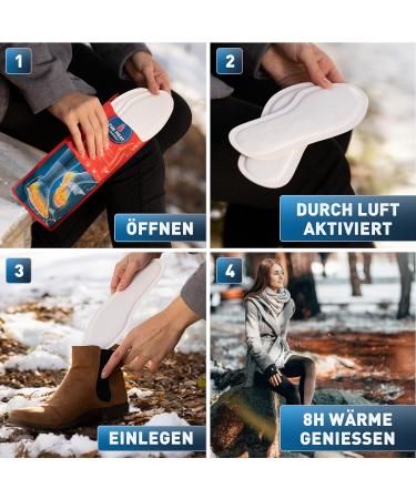 Buy The Heat Company Solo Warmer | Extra Warm Foot Warmers - 5 10 or 30 Pairs - Air-Activated 8 Hours of Warmth | Available in Small to X-Large - Buy Online on GoSupps.com