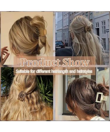 8 Pack Double Row Teeth Hair Clips Small Hair Claw 1.6" Matte Hair Clips Cute Size Jaw Clips No Slip Hair Clamps hair Accessories for Women Girls - Buy Online on GoSupps.com