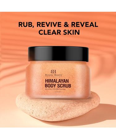 Shop Botanic Hearth Himalayan Salt Body Scrub with Lychee Oil - Exfoliating Moisturizing & Acne Treatment - 10 oz International Shipping Available - Buy Online on GoSupps.com