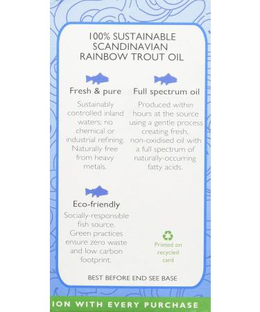 Viridian - Scandinavian Rainbow Trout Oil 90 Softgels | Omega Oil Softgels | Maintenance of Vision and Normal Brain Function | 100% Sustainable | Nutritionist Formulated - Buy Online on GoSupps.com