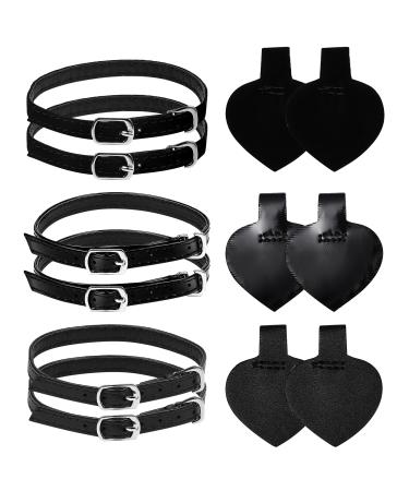 Healifty 3 Sets Detachable High Heels Anti Slip Shoe Straps Anti- Loose Heels Ankle Straps Self- Adhesive Heel Cushion Inserts Heel Straps for High Heels