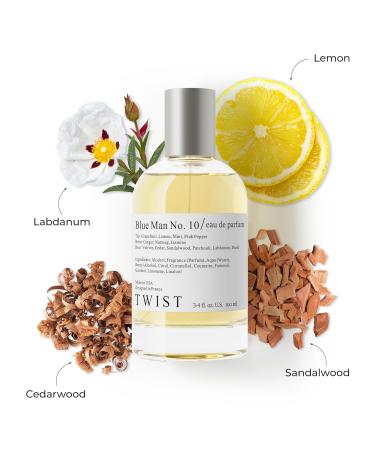 Twist Blue Man No. 10 - Eau De Parfum Inspired by Chan. Bleu Long-Lasting Perfume For Men Paraben Free Vegan Clean Ingredients Fragrance - Spray 100 ml | 3.4 fl. oz. Blue Man No. 10 - Inspired by C. Bleu 3.4 Fl Oz (Pack of 1) - Buy Online on GoSupps.com