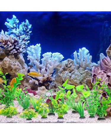 Rikudim Realistic Plastic Aquarium Plants - Small Artificial Decorations for Vibrant Aquariums - Buy Online on GoSupps.com