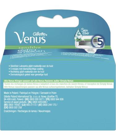 Gillette Venus Extra Smooth Razor Blades for Women - 4 Replacement Blades with Moisture Strip for Skin Protection - International Shipping Available - Buy Online on GoSupps.com