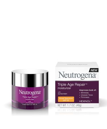 Neutrogena Triple Age Repair Anti-Aging Moisturizer with SPF 25, Vitamin C, Shea Butter - 1.7 oz - Buy Online on GoSupps.com