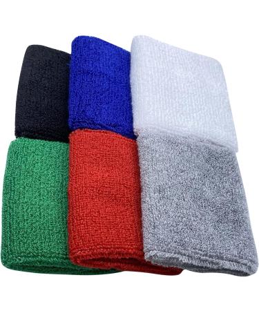 Cotton Sports Wristbands for Basketball, Baseball, Running - Color Combination 1 - Buy Online on GoSupps.com