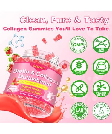 90 Count | Collagen Peptides Gummies for Women Men Multi Collagen Hydrolyzed Protein 2500mg Type I II III V X 15000mcg Biotin Vitamin C B12 D A E for Skin Hair Nails Bone Sugar Free 90 Count (Pack of 1) - Buy Online on GoSupps.com