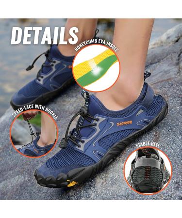 Shop Ashion Barefoot Shoes for Men & Women - Aquasque Fitness Beach & Water Shoes - Size 44 EU Blue - Buy Online on GoSupps.com