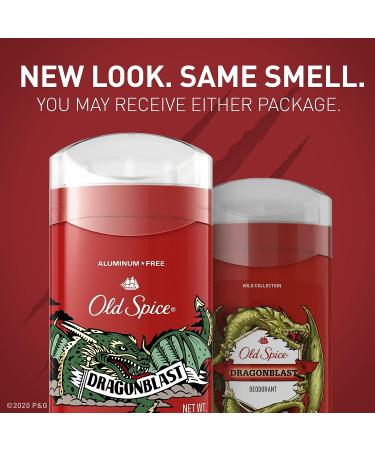 Old Spice Men's Aluminum-Free Deodorant - Dragonblast Scent - 48 Hr Protection - 3 oz - Buy Online on GoSupps.com