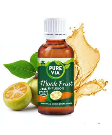 Pure Via Fruit du Moine 30ml Alternative au sucre liquide d origine v g tale V gan Sans gluten Sans additifs