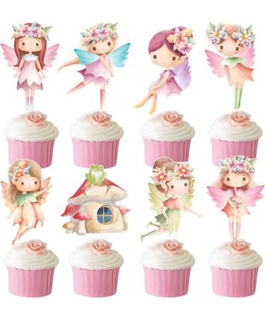Fairy Cupcake Toppers 48Pcs Fairy First Birthday Party Decorations Fairy Garden Party Cupcake Picks Fairy Cake Decorations Fairy Baby Shower Decorations Supplies - Buy Online on GoSupps.com