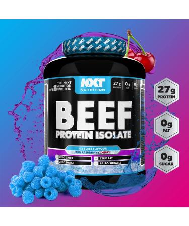 NXT Nutrition Beef Protein Isolate Powder 1.8kg - High Natural Amino Acids, Paleo Keto Friendly, Dairy & Gluten Free - Ice Blast Flavor - Buy Online on GoSupps.com