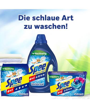 Spee Active Gel Universal 4 + 1 Liquid Detergent - 100 Wash Loads Eco-Friendly & Radiant Clean 4.5L Pack | International Shipping Available - Buy Online on GoSupps.com