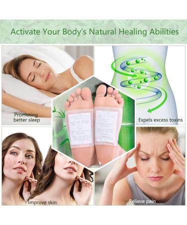 20pcs Natural Organic Foot Patches Relieve Stress, Improve Sleep Quality, Enhance Circulation, Remove Toxins - Buy Online on GoSupps.com