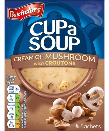 Batchelors Cup a Soup Mushroom 4 Sachets 99g - Buy Online on GoSupps.com