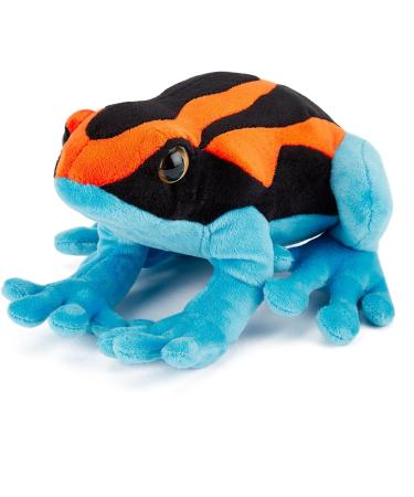 Zappi Co Plush Kids Stuffed Toy - Safari Animals Collection - 20cm - Orange/Blue Poison Dart Frog - Buy Online on GoSupps.com