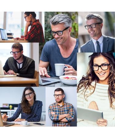 High Magnification Reading Glasses 1.00-6.00 Black 3.75x Power Readers - Buy Online on GoSupps.com