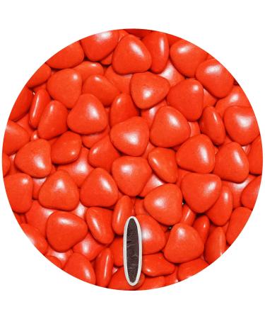 One -in chocolate heart 500g approx. 245 hours red gloss med.Guess gifts wedding chocolate chocolate lenses dark baptism heart candy bar bonbonals wedding almonds baptismal tanks heart drages red-gloss 500 g (1 Pack)