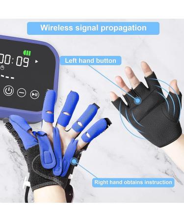 Hand Rehabilitation Robot Glove Arthritis Stroke Glove Electric Stroke Therapy Equipment Physiotherapy Device for Hemiplegia Finger Training(Size:S Color:Left Hand) Small Left Hand - Buy Online on GoSupps.com
