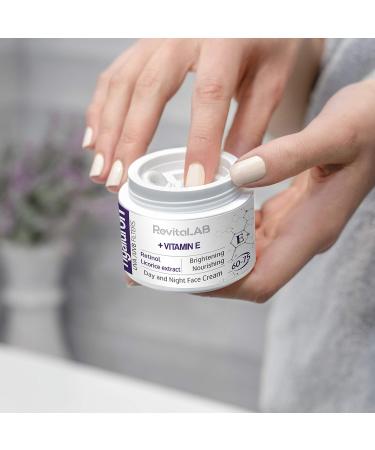 Revitalab Anti-Aging Daily & Night Cream with Hyaluronic Acid Retinol & Vitamin E - UV Protection for Ages 60-75 | 50ml Multipack - Buy Online on GoSupps.com