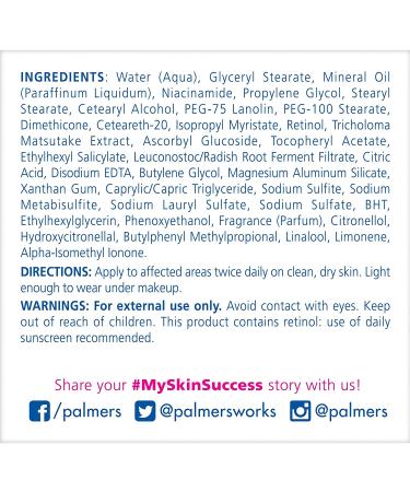 Palmers Skin Success Anti-Dark Spot Fade Cream with Vitamin E and Niacinamide - 4.4oz | Reduce Dark & Age Spots | For All Skin Types - Buy Online on GoSupps.com