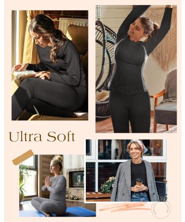 Roadbox Women's Thermal Underwear Set - Warm Functional Winter Gear for Skiing & Motorcycling - M Black - Buy Online on GoSupps.com