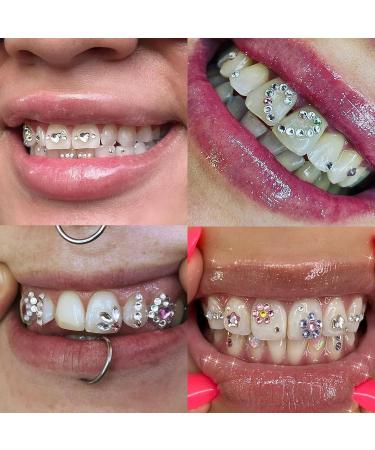 SIRAHOSI Tooth Gem Kit with 100 Fashionable Crystal Pieces, Curing Light, and Glue for DIY Teeth Jewelry - Butterfly, Heart, Cat Paw, Vampire, and Luminous Gems Included - Buy Online on GoSupps.com